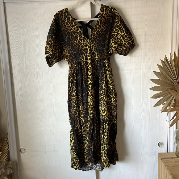 Cheetah Print High Low Midi Dress - Picture 2 of 2